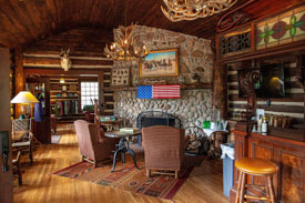 Small but well-equipped, the bar dates from the 1940s when this was a dude ranch. The Ranch at Emerald Valley, Pike National Forest, Colorado Springs, CO. / EVR_IMG_2331 - ©Steve Haggerty/ColorWorld